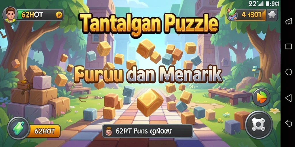 Screenshot gameplay <strong>62HOT</strong> menampilkan tantangan Puzzle yang menarik dan seru.