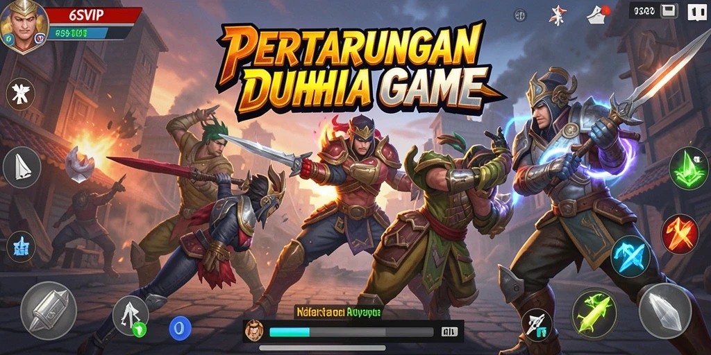 Tangkapan layar gameplay dari 6SVIP menunjukkan aksi pertarungan yang intens.
