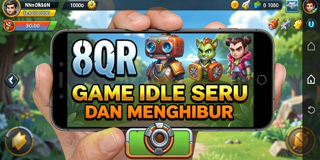 Tampilan gameplay 8QR yang menawan dan santai.