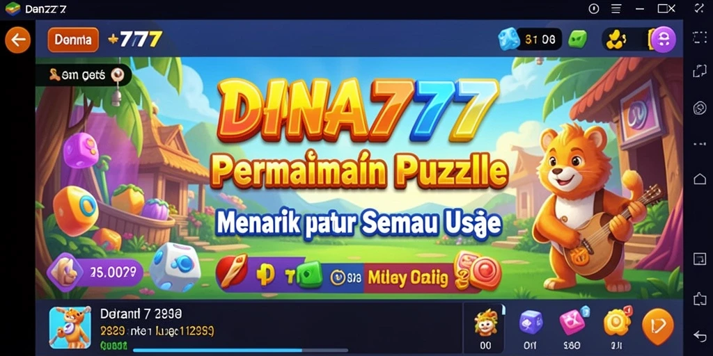 Tampilan gameplay DANA777 yang menarik dengan berbagai puzzle menantang.