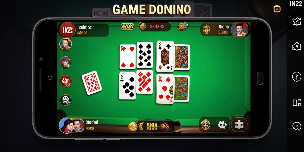 Tampilan menarik saat bermain Domino di IN22.