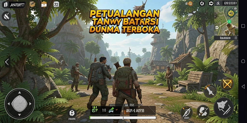 Tampilan gameplay menarik dari JAYATOP77 dengan dunia terbuka yang luas.