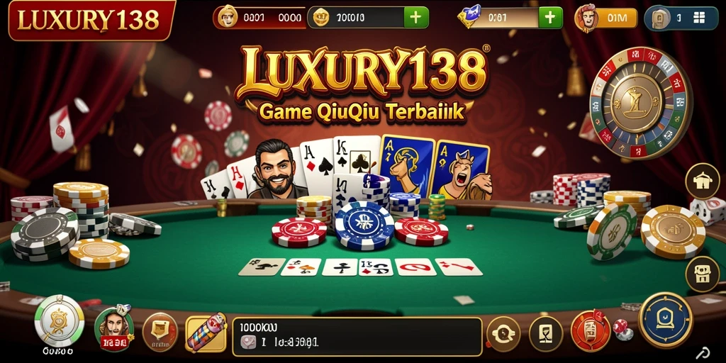 Screenshot permainan LUXURY138 menampilkan suasana QiuQiu yang seru.