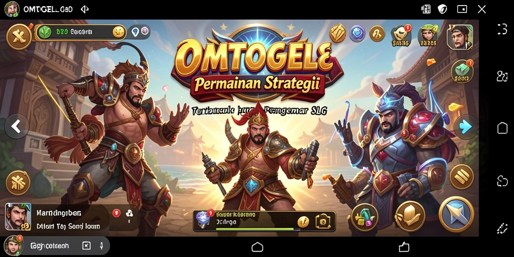 Tangkapan layar utama OMTOGEL menampilkan aksi epik dalam gameplay SLG.