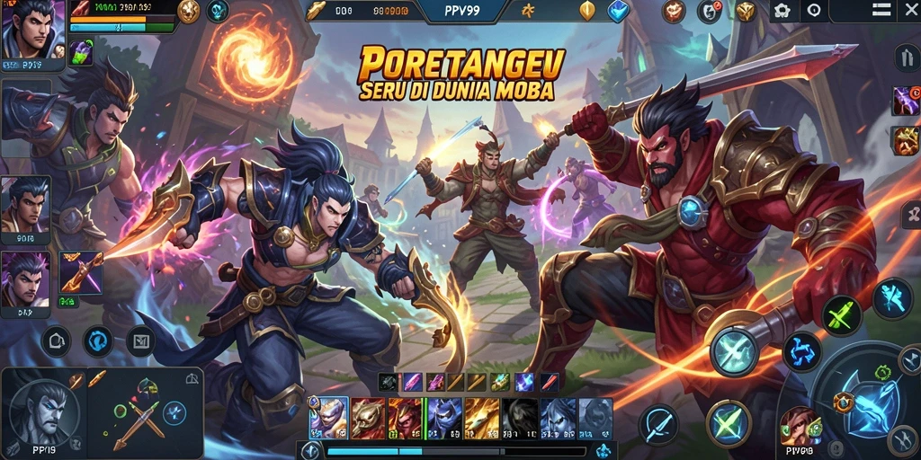 Tampilan seru pertarungan di PPV99 dengan grafik menarik.