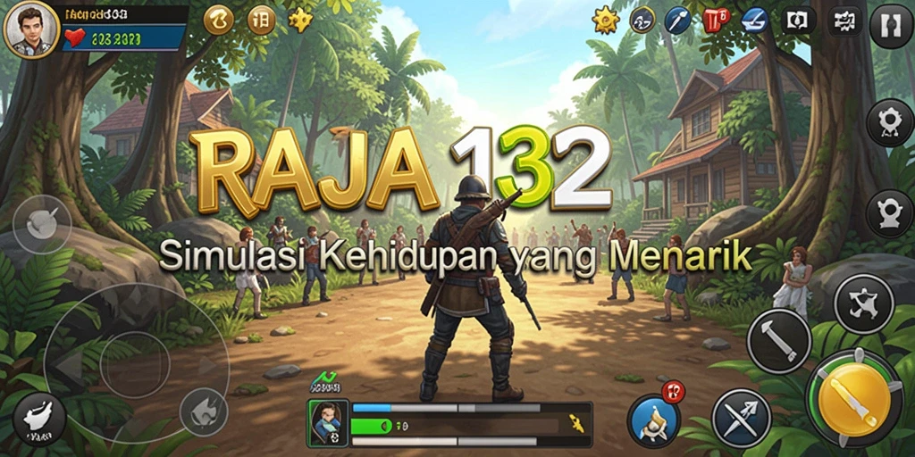 Tampilan gameplay <strong>RAJA132</strong> yang menarik dan realistis.