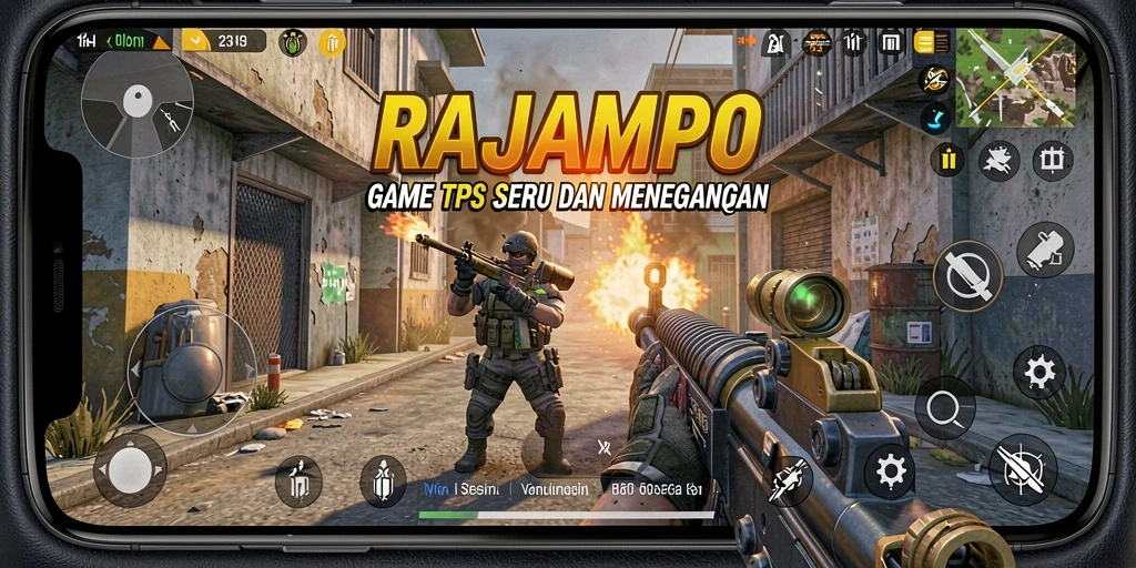 Tangkapan layar gameplay menarik dari RAJAMPO di arena tempur.