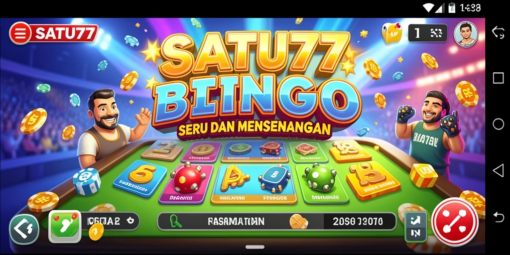 Tampilan gameplay SATU77 yang seru dan interaktif saat bermain Bingo.