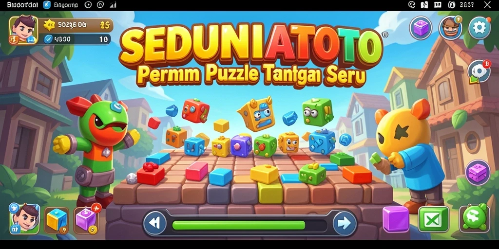 Tampilan screenshot menunjukkan berbagai tantangan Puzzle dalam SEDUNIATOTO.