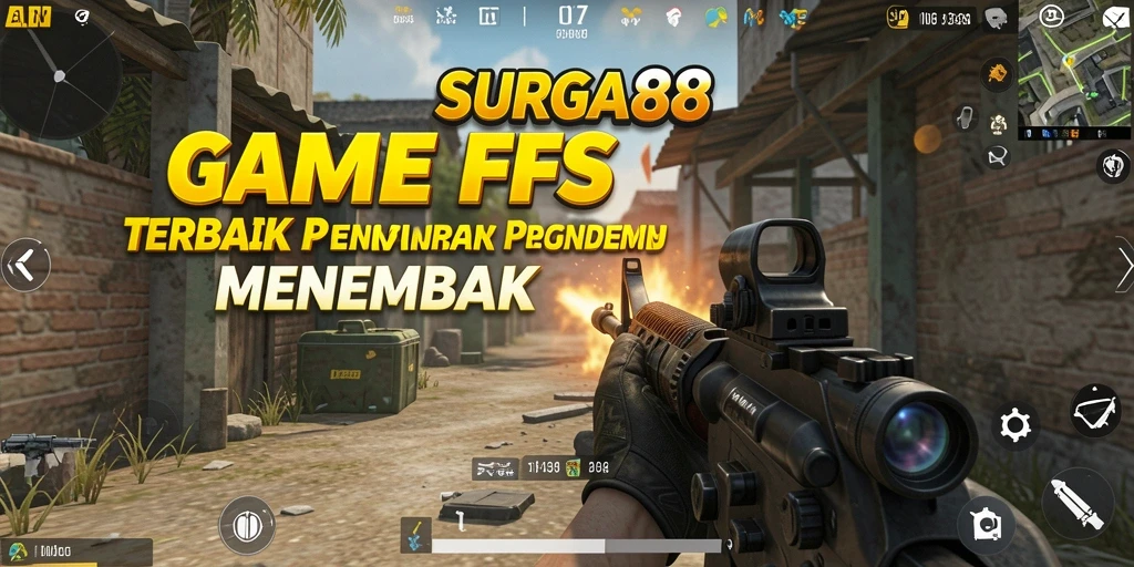 Tampilan gameplay SURGA88 dengan aksi tembak-menembak yang intens.