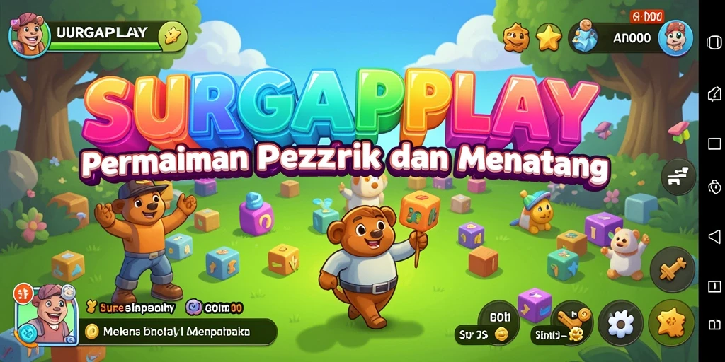 Tampilan gameplay SURGAPLAY dengan berbagai puzzle menarik.