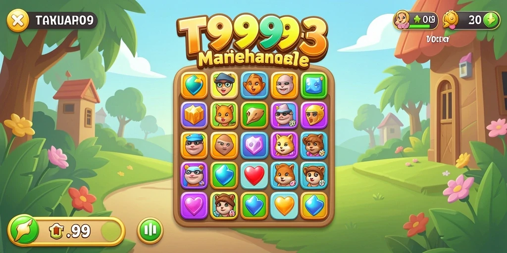 Tampilkan screenshot gameplay T9999 yang seru dan penuh warna.