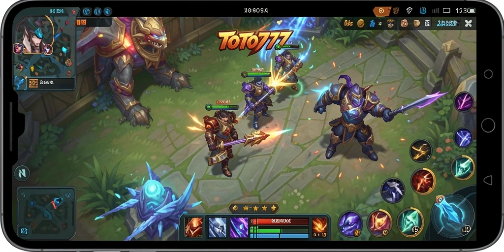 Tampilan menarik dari gameplay MOBA di TOTO777.