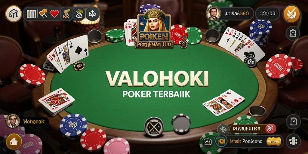 Screenshot VALOHOKI menunjukkan aksi seru permainan Poker online.