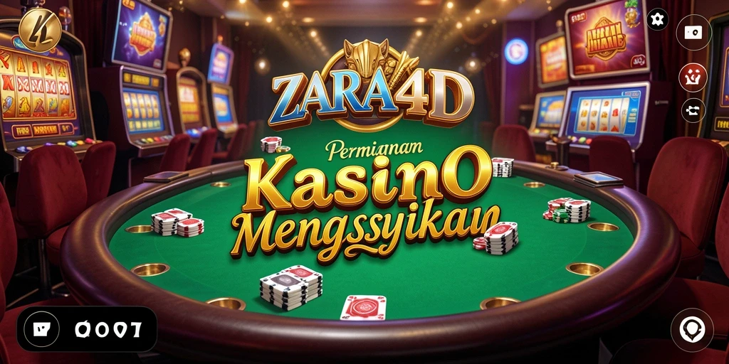 Tampilan game Kasino yang menawan dan interaktif di ZARA4D.